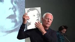 CLEAN : Giorgio Armani launches autobiography in Milan News Clip