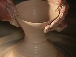 making a bowl Stock Footage