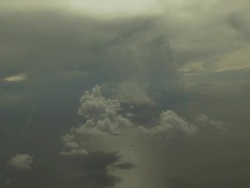 Clouds and shadows on Timor Sea from the air, Australia Stock Footage