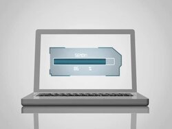 Sending Message and E-Mail Stock Footage