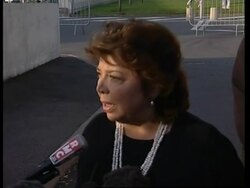 French spokeswoman for PLO makes statement on Arafat News Clip