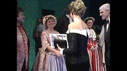 Princess Diana at the London Coliseum News Clip