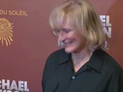 Glenn Close at Michael Jackson: "The Immortal" World Tour - New York Premiere Stock Footage
