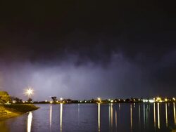 Lake Lightning Stock Footage