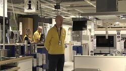 CLEAN : Minute of silence in a Swedish IKEA after founder's death News Clip