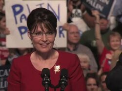 Sarah Palin, 2008 Campaign trail Stock Footage
