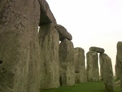 Stonehenge: Ancient prehistoric monument, Wiltshire, UK Stock Footage