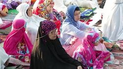 Muslims Celebrate Eid Al-Adha In Indonesia Stock Footage