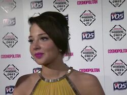 INTERVIEW: Tulisa Contostavlos on being there last year hoping sheÃd win this, her family being proud, her ultimate woman at Cosmo Woman of the Year Awards 2012 at Victoria & Albert Museum on October 30, 2012 in London, England.  Stock Footage