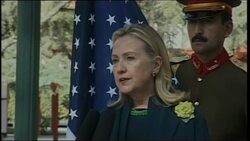 US Sec of State Clinton in talks with President Karzai Instructional Video