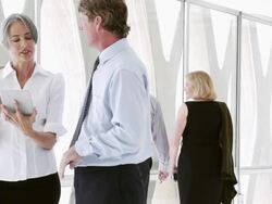 Business People Talking Stock Footage