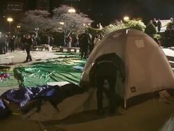 Occupy Chicago Protests, October 15, 2011 Stock Footage