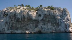 alanques (Limestone Cliffs) near Cassis Stock Footage