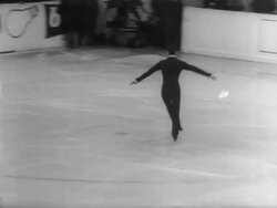 Emmerich Danzer Wins at Figure Skating Championship Stock Footage