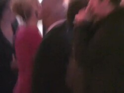 Chelsea Staub and Jake Johnson at W Hotel in Hollywood at the Celebrity Sightings in Los Angeles at Los Angeles CA. (Footage by WireImage Video/GettyImages) Stock Footage