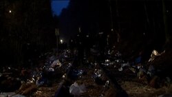 Activists protest over train carrying nuclear waste ADDS train News Clip