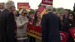 Jeremy Corbyn campaigns in Harlow News Clip