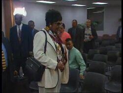 SOUTH AFRICA: WINNIE MANDELA APPEARS AT TRUTH COMMISSION HEARING News Clip