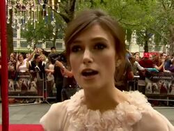 INTERVIEW: Keira Knightley on divorce in contempoary England and 19th century Russia at Anna Karenina World Premiere Anna Karenina World Premiere at Odeon Leicester Square on September 04, 2012 in London, England (Footage by WireImage Video/Getty Images) Stock Footage