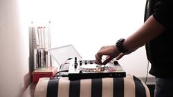 Dj mixer. Close up Stock Footage