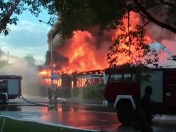 Big fire Stock Footage