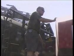 KOSOVO: KFOR FIGHT COAL MINE FIRE News Clip