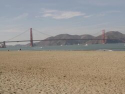 WS View of Golden Gate bridge / San Francisco, California, United States Stock Footage