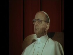 SYND 21-4-74 POPE HONOURS ST THOMAS AQUINAS News Clip