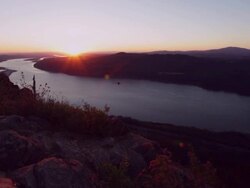 Angel's Rest Sunset Stock Footage