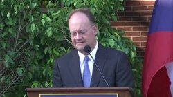 Memorial unveiled for former Czech Republic president at Georgetown University News Clip