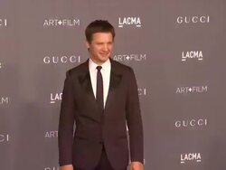 Jeremy Renner at LACMA Hosts 2012 Art + Film Gala Honoring Ed Ruscha And Stanley Kubrick Presented By Gucci Stock Footage