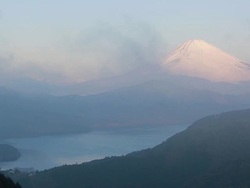 mount fuji from Hakone, Kanagawa, japan. Stock Footage