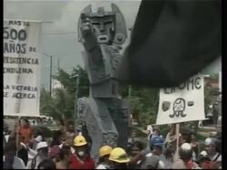 Anti-globalisation march amid reports of progress in WTO talks News Clip