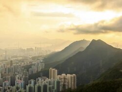 Sunset Cityscape Stock Footage