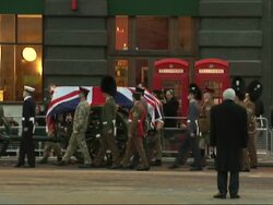 Full Dress Rehearsal for the Funeral of Baroness Thatcher News Clip