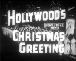 HOLLYWOOD'S CHRISTMAS GREETING News Clip