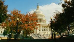 Capitol Building, Washington DC, Fall. Stock Footage