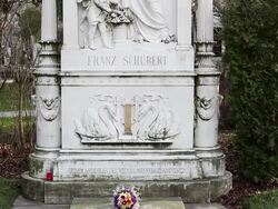 Monument of Franz Schubert Stock Footage