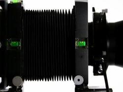 HD View camera with moving bellows Stock Footage