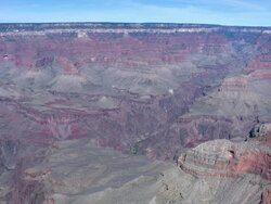Grand Canyon landscape from a distance zoom Stock Footage
