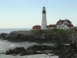 Portland Head Lighthouse Stock Footage