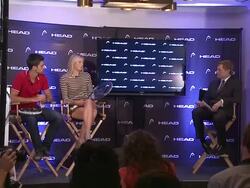 INTERVIEW: Maria Sharapova talks about comparing the early stage of her career with today Stock Footage