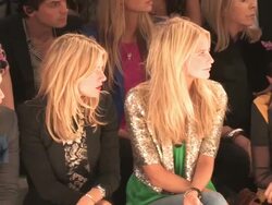 Sienna Miller, Savannah Miller at the Matthew Williamson: London Fashion Week S/S 2011 at London England. (Footage by WireImage Video/GettyImages) Stock Footage