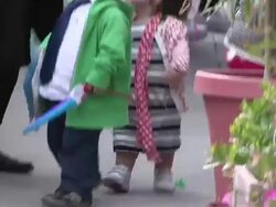 Mark Povinelli & Family leaving Mirror Mirror Afte Stock Footage