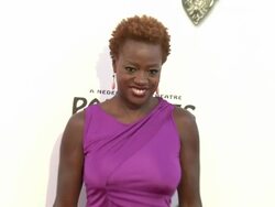 Viola Davis at The Book Of Mormon Los Angeles Opening Night Stock Footage