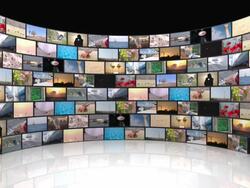 TV studio background Stock Footage