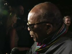 Quincy Jones at de Grisogono Party: 64th Cannes Film Festival on May 17, 2011 in Antibes, France. Stock Footage