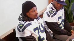 While Denver Broncos quarterback Peyton Manning talked about throwing 'ducks', Seattle Seahawks running back Marshawn Lynch was barely talking to the media on Thursday. (Jan. 30) News Clip
