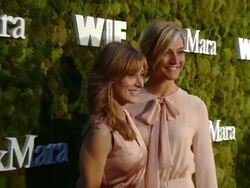 Sasha Alexander and Nicola Maramotti at Max Mara Celebrates Kate Mara As The 2015 Women In Film Max Mara Face Of The Future Award Recipient Stock Footage