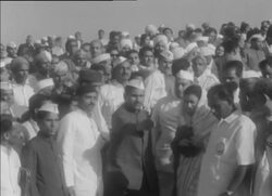 CAN716 GANDHI AND KAMARAJ AT CONGRESS PARTY CAUCUS Instructional Video